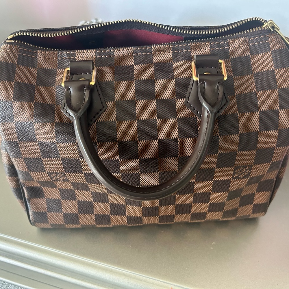 Louis Vuitton Brown Checkered Bag
